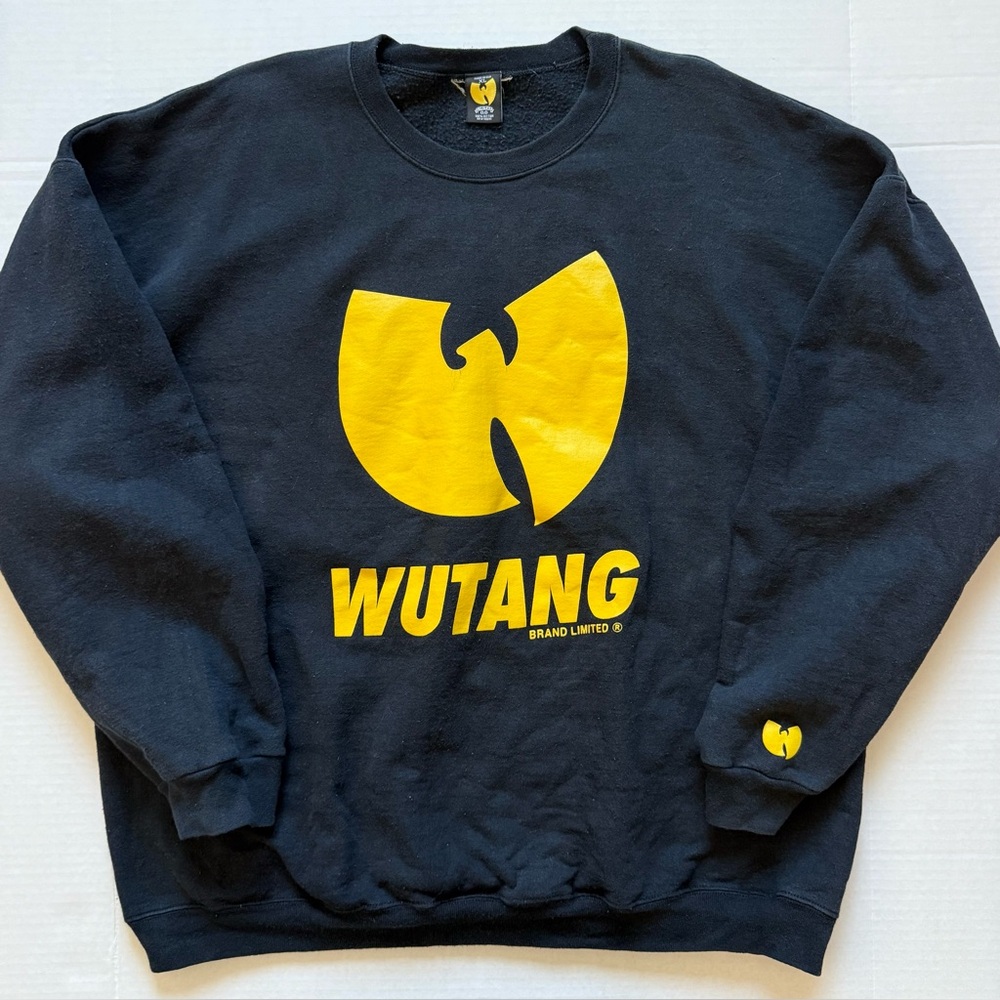 🔴Wu-Tang Crewneck Size 2XL Black Yellow Wu Wear Rza Method Man